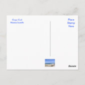 ケープコッドマスダンズビーチ海ポストカード ポストカード (裏面)