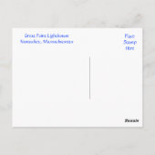 ケープコッドマスナンタケットライトハウスポストカード ポストカード (裏面)