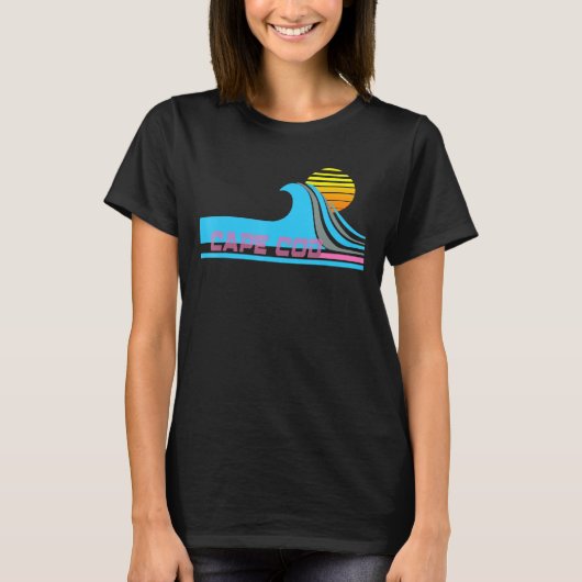 ケープコッドレトロ80sスタイルサーフティー tシャツ (正面)