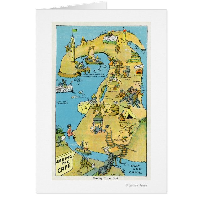 ケープコッド上の漫画の関心点 (正面)