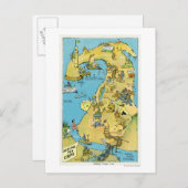 ケープコッド上の漫画の関心点 ポストカード (正面/裏面)