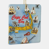 ケープコッド図解入りの、写真付きのオーナメント セラミックオーナメント (右)