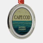 ケープコッド国立海岸海鳥 メタルオーナメント (右)