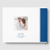 ケープコッド地図の宛先の結婚式 ゲストブック (裏面)