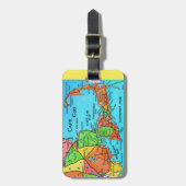 ケープコッド地図ラゲッジタグ ラゲッジタグ (正面縦)