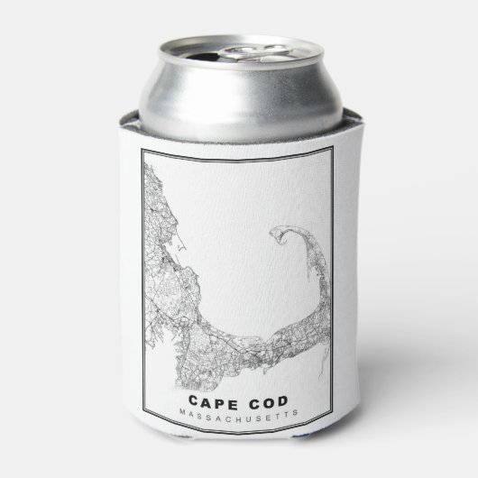 ケープコッド地図 缶クーラー (缶正面)