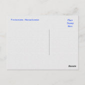 ケープコッド地方都市マサチューセッツのポストカード ポストカード (裏面)