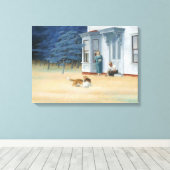 ケープコッド夕べ キャンバスプリント (インサイチュ (ウッドフロア))