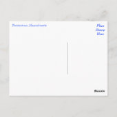 ケープコッド州都マサチューセッツのポストカード ポストカード (裏面)