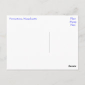 ケープコッド日の出、州都、MAポストカード ポストカード (裏面)