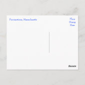 ケープコッド日没、プロベンションタウンMAポストカード ポストカード (裏面)