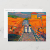 ケープコッド桟橋バイウィリアムグラックスヴィンテージ ポストカード (正面/裏面)