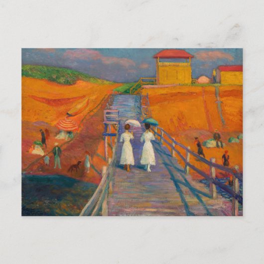 ケープコッド桟橋バイウィリアムグラックスヴィンテージ ポストカード (正面)