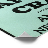 ケープコッド母指ブランドクランベリーラベル ポスター (角)