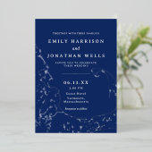 ケープコッド海岸地図ホイル ウェディングインビテーション 箔招待状 (立ち正面)