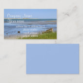 ケープコッド湾の海のビーチ 名刺 (正面/裏面)