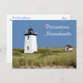 ケープコッド灯台Provincetown MAポストカード ポストカード (正面/裏面)