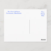 ケープコッド灯台Provincetown MAポストカード ポストカード (裏面)