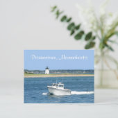 ケープコッド灯台Provincetown MAポストカード ポストカード (スタンド正面)