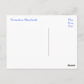 ケープコッド灯台Provincetown MAポストカード ポストカード (裏面)