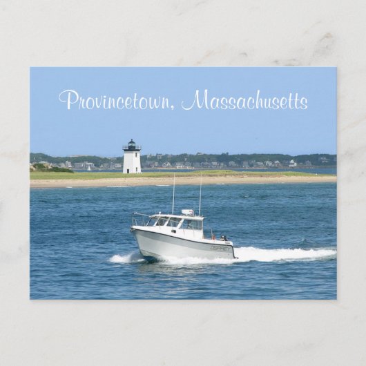 ケープコッド灯台Provincetown MAポストカード ポストカード (正面)