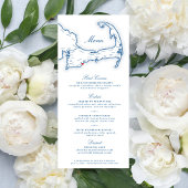 ケープコッド目的地ウェディングネイビーブルー メニュー