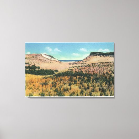 ケープコッド砂丘のビュー2 キャンバスプリント (正面)