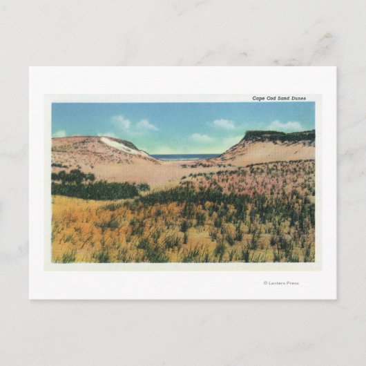 ケープコッド砂丘のビュー2 ポストカード (正面)