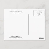 ケープコッド砂丘 ポストカード (裏面)