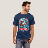 ケープコッド素晴らしホワイト食べ物アイスクリーム3 Tシャツ (正面フル)