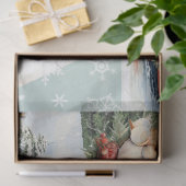 ケープコッド素朴クリスマスツリーズボーツライトハウス 薄葉紙 (ギフト)