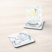 ケープコッド結婚のウェルカムパーティーカクテル時間 コースター (右側)