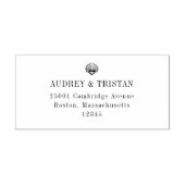 ケープコッド貝殻差出人住所ゴム印 ラバースタンプ (インプリント)