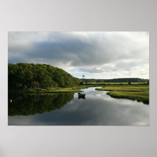 ケープコッド赤いボートのポスター ポスター (正面)