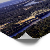 ケープコッド運河 – Bourne Sagamore Railroad Bridges ポスター (角)