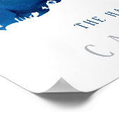 ケープコッド青い水の色のマップファミリーが確立 ポスター (角)