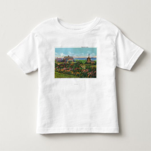 ケープコッド、による家のMassachusettsView トドラーTシャツ (正面)