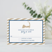 ケープコッド |ウェディングRSVP 出欠カード (スタンド正面)