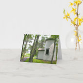 ケープコッド、スリーシスターズライトハウスカ空白のード カード (黄色い花)