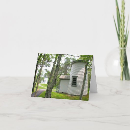 ケープコッド、スリーシスターズライトハウスカ空白のード カード (正面)