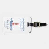 ケープコッド デスティネーション ウェディング アクリル ラゲージタグ (正面横)