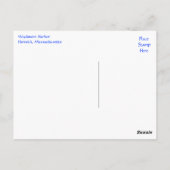 ケープコッド、ハーウィッチMAウィキメアハーバーハガキ ポストカード (裏面)