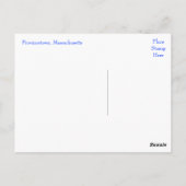 ケープコッド、プロベンションタウンMAポストカード ポストカード (裏面)