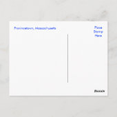 ケープコッド プロヴィンスタウン マサチューセッツ州 ポストカード (裏面)