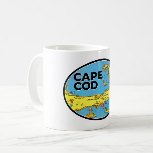ケープコッド ホワイトマグ コーヒーマグカップ (正面左)