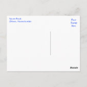 ケープコッド，マサチューセッツ州ナウセビーチはがき ポストカード (裏面)