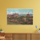 ケープコッド,マサチューセッツ州ホームズバイザシービュー キャンバスプリント (インサイチュ (リビング))