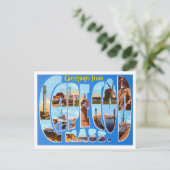 ケープコッド,マサチューセッツ州ヴィンテージビッグレターPostca ポストカード (スタンド正面)