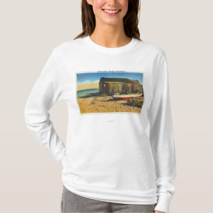 ケープコッド、ロブスターの掘っ建て小屋のMassachusettsView Tシャツ