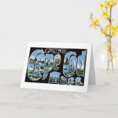 ケープコッド、固まりからの挨拶! カード (黄色い花)